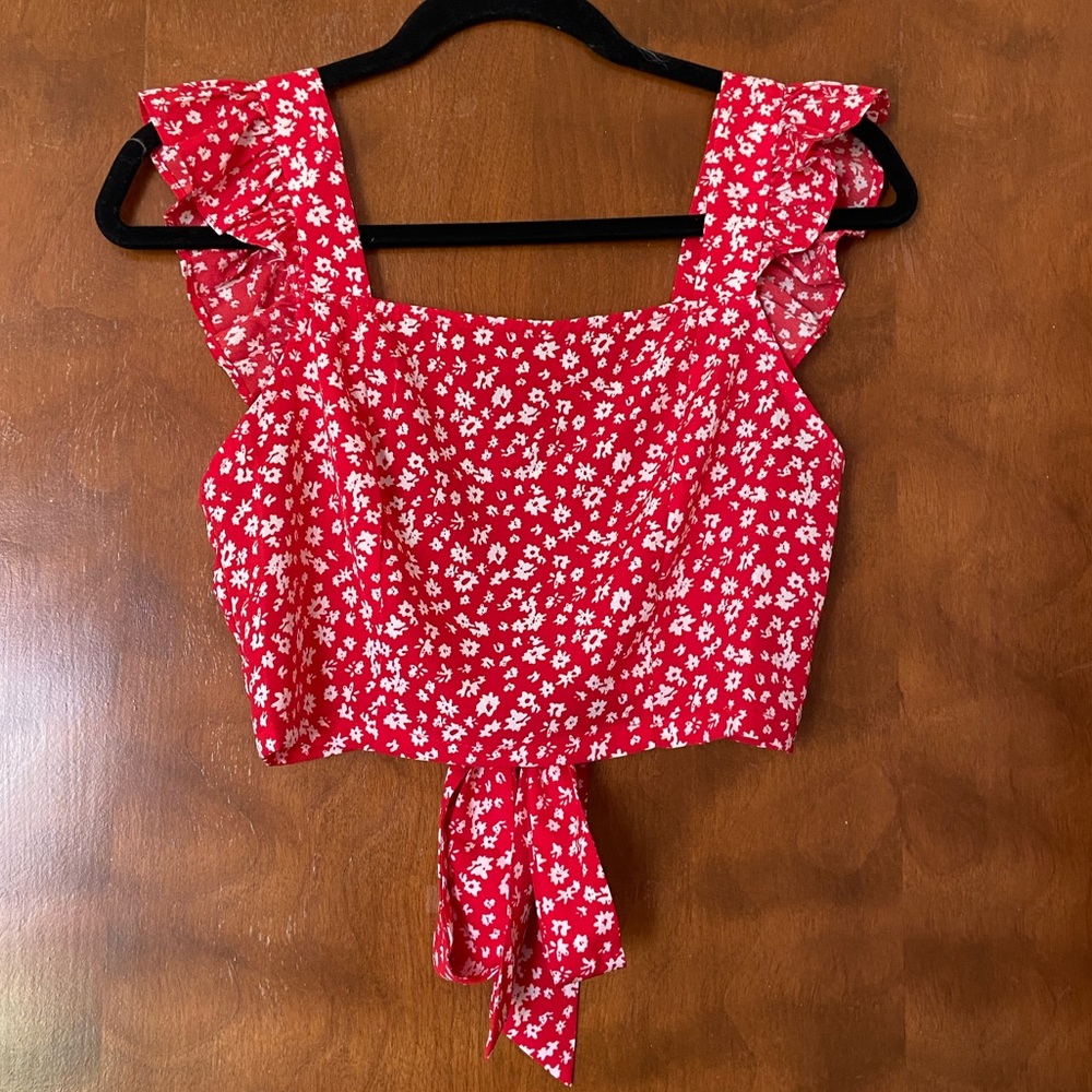 Floral crop top